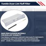 Promrmr Tumble Dryer Lint Filter for Bosch, Siemens, Neff