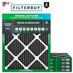 Filterbuy 15x20x1 MERV 8 Odor Eliminator Filters