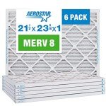 MERV 8 Pleated Air Filter 6-Pack, 21.5"x23.3