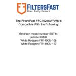 Replacement Filters for White Rodgers 16x26x5, 2-Pack