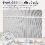 Howeall 30"W x 14"H Steel Air Filter Grille