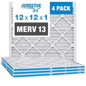 Aerostar MERV 13 12x12 Air Filter 4-Pack