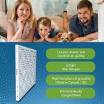 20x20x1 Air Filters - MERV 8, Pack of 4