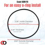 Captain O-Ring - Replacement 151121 / OR-38 / WS03X10001 / 10800-034 O-Rings for Pentek, Culligan, GE, Campbell, etc Water Filter Housing Gasket Seal (3 Pack)