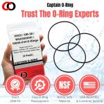 Captain O-Ring - Replacement 151121 / OR-38 / WS03X10001 / 10800-034 O-Rings for Pentek, Culligan, GE, Campbell, etc Water Filter Housing Gasket Seal (3 Pack)
