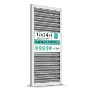 12x24 Washable Electrostatic Air Filter, MERV 8