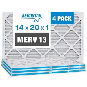 Aerostar 14x20x1 MERV 13 HVAC Filter Pack