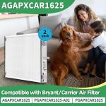 AGAPXCAR1625 16x25x3 MERV 16 Replacement Filters - 2 Pack