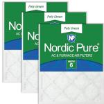 Nordic Pure 16x30x1 MERV 6 Air Filters - 3-Pack