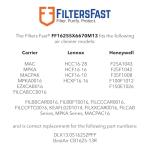 Lennox X6670 Compatible Air Filter 2-Pack 16x25x5