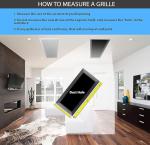 36" x 24" Aluminum Eggcrate Air Filter Grille