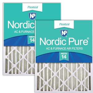Nordic Pure MERV 14 Pleated Air Filters 2 Pack