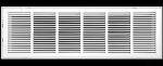 36" X 12" Steel Air Filter Grille - White