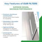 Washable Aluminum Air Filter – 12 x 25 x 1