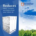 Filters Fast 18x24x4 Pleated Air Filter MERV 8, 4 AC Furnace Air Filters, Made in the USA, Actual Size 17.375x23.375x3.625, 3 Pack