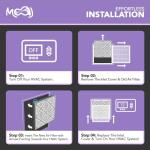 20x25x1 Air Filter (2-PACK) | MERV 12 | MOAJ Elite Bacterial & Viral Defense | BASED IN USA | Pleated Replacement Air Filters for AC & Furnace Applications | Actual Dimensions: 19.70" x 24.70" x 0.75"