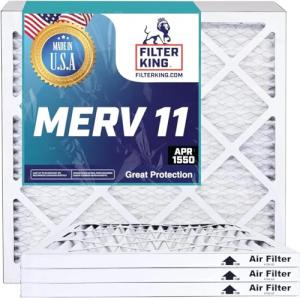 Filter King 27x27x1 Air Filter | 12-PACK | MERV 11 HVAC Pleated A/C Furnace Filters | MADE IN USA | Actual Size: 26.5 x 26.5 x .75"