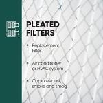 EconoHome 20x25x4 AC Furnace Pleated Air Filter MERV 11 Replacement, 1 Pack, Fits Lennox (X6673), Honeywell (FC100A1037) filters. (Actual size: 19.94 x 24.86 x 4.36 Inches)