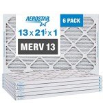 Aerostar MERV 13 Pleated Air Filters, 6 Pack