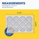 Aerostar MERV 13 Pleated Air Filters, 6 Pack