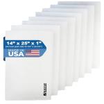 RAYAIR SUPPLY 14x25 Replacement Filter Pads Compatible with Respicaire CG MicroCLean 95 Air Cleaner 14x25 Refills (4 Pack)