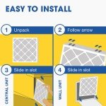 Aerostar MERV 13 Pleated Air Filters, 6 Pack