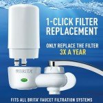 Brita Faucet Mount Water Filtration System, White