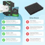 Breathe Naturally Replacement Carbon Pre-Filters Compatible with Hunter 30901, HEPAtech and QuietFlo Air Purifier - Activated Charcoal Filter Sheet - 16" x 30"x 0.2" (Pack of 6, Carbon Prefilters)