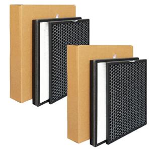 LRFDRESS FY2422 HEPA Filter and FY2420 Activated Carbon Filter Spare Part for Philips AC2889,AC2887,AC2882,AC3829/10 2000 and 2000i series Air Purifier Replacement Filter Accessories (2 * sets)