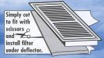 Carbon Register Vent Air, Odor & Dust Filters 3 Pack 12" x 16" by CFS