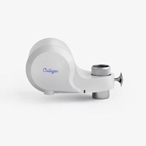 Culligan CULFMWHRF Faucet Mount Water Filter - White Water Filter for Sink Faucet Reduces Microplastics & Reduces Chlorine, Easy Installation Filtration System for Clean Tap Drinking