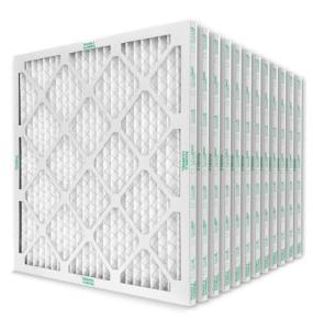 Mann+Hummel 22x22x1 MERV 8 Pleated HVAC AC Furnace Air Filters. Case of 12. (Exact Size: 21.75 x 21.75 x 0.75 Inches)