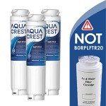 Aqua Crest Refrigerator Water Filter Replacement - 3 Pack
