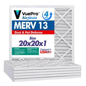 Premium Air Filter for AC – High-Efficiency HVAC Air Filter for Superior Air Quality, 4-Pack (20x20x1)