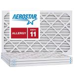 Aerostar 20x30x1 MERV 11, Pleated Air Filter, 20x30x1, Box of 4, Made in the USA