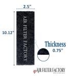 Air Filter Factory Replacement For Frigidaire OTRFILTER 2 x 10 x 3/4 Inches Charcoal Carbon Microwave Oven Filter