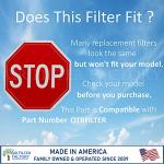 Air Filter Factory Replacement For Frigidaire OTRFILTER 2 x 10 x 3/4 Inches Charcoal Carbon Microwave Oven Filter