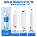 GOLDEN ICEPURE RWF3500A Refrigerator Water Filter & Air Filter Combo, Compatible with LG LT800P, Kenmore 469490, ADQ73613401, LSXS26366D, LUPXS3186N, LSXS26366S, LT120F, FL-RF20, R-9490, DWF-35