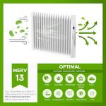 BAYFTAHEXM2 Merv 13 Air Filter - 20''x25''x5'' Expandable fit Trane Perfectfit 5 Filter Media, Compatible with FLR06231 FLR06372 FLR07962​ (3-pack)