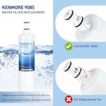 PERCOLA 9085 Water Filter Replacement for Kenmore 46-9085, 9085, 4609085, 46-90102, 90102, 4690102, 46-9902, 46-9908, 9908 (3 Pack)