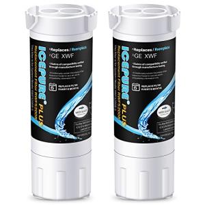 ICEPURE PLUS XWF (𝐍𝐎𝐓 𝐗𝐖𝐅𝐄) NSF/ANSI 53 Replacement for GE XWF (WR17X30702), Applicable models starting with GBE21 GDE21 GDE25 GFE24 GFE26 GNE21 GNE25 GNE27 Refrigerator Water Filter, 2PACK