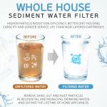 Ronaqua 20" x 4.5" Big Sediment Replacement Water Filter Cartridge, 5 Micron, NSF Certified, for Whole House, Compatible with 155358-43, 2PP20BB1M, AP810-2, FPMB-BB5-20, P5-20BB, SDC-45-2005, 10 Pack)