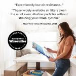 Filtrete 20x22x1 AC Furnace Air Filter, MERV 13, MPR 1900, Premium Allergen, Bacteria & Virus Filter, 3-Month Pleated Electrostatic Air Cleaning Filter, 6-Pack (Actual Size 19.81x21.81x0.81 in)