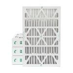 Glasfloss ZL 16x24x4 MERV 10 Pleated 4" Inch AC Furnace Air Filters. Box of 4. Actual Size: 15-1/2 x 23-1/2 x 3-3/4