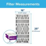 Filtrete 16x25x5, AC Furnace Air Filter, MPR 1550 DP, Healthy Living Ultra Allergen Deep Pleat, 1-Pack (actual dimensions 15.75 x 24.13 x 4.88)