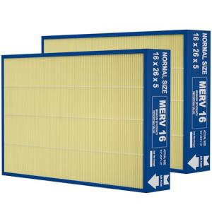 16x26x5 MERV16 Pet Replacement Filter Compatible with Y6605 PureAir PCO3-16-16 Air Purifier(actual size:16.3"" x 25.5"" x 4.3"")