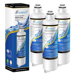 EXCELPURE BORPLFTR55 Refrigerator Water Filter Replacement for Bosch Ultra Clarity Pro, BORPLFTR50, 12033030, 11025825, 11032531, B36CT80SNS, B36CL80ENS, WFC100MF, WFS200MF, RA450022, 3PACK
