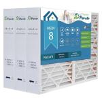 20X25X4 Furnace Filter | AirPurete AP-3M20254 | Actual Size: 19.50 x 24.50 x 3.75 | MERV 8 | Pack of 3