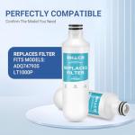 Water Filter for LG LFXC22526S, LFXS28968S, LFXS28968D, LFXS26973S, LFXS26973D, LRMVS3006S, LRMVC2306S Refrigerator Replacement with Air Filters (3+3).