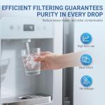 Water Filter for LG LFXC22526S, LFXS28968S, LFXS28968D, LFXS26973S, LFXS26973D, LRMVS3006S, LRMVC2306S Refrigerator Replacement with Air Filters (3+3).